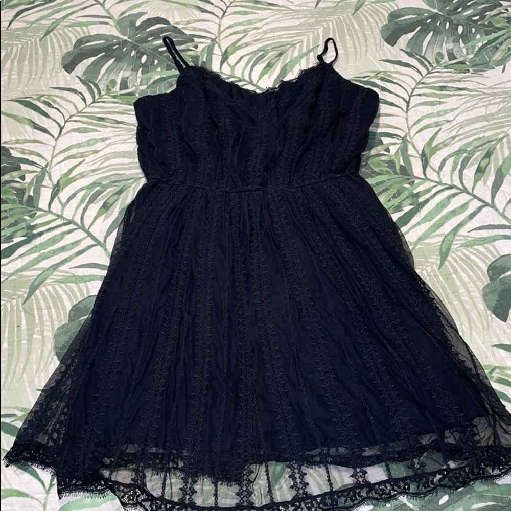 Black Lace Cami Dress